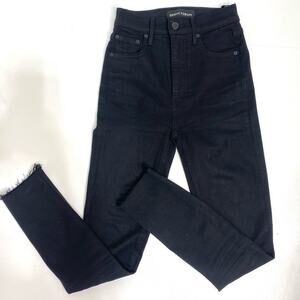 Denim Forum Aritzia The Lola High Rise Skinny Crop Black Jeans 23